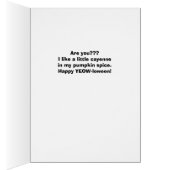 Grappige Halloween Ik ben Pumped Jack O'Lantern (Binnen (Rechts))