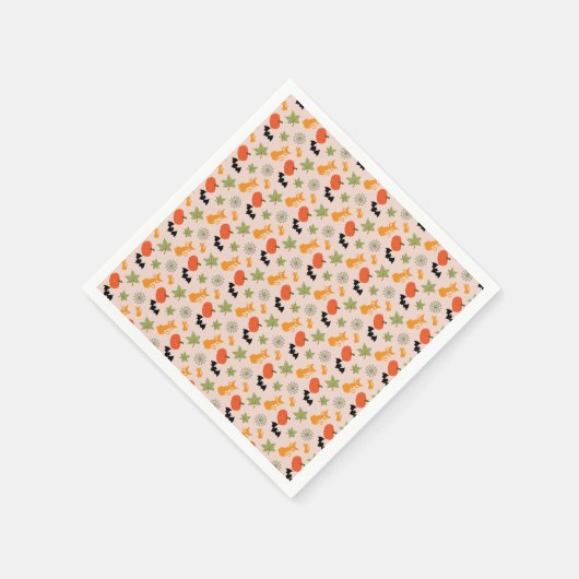 Grappige Halloween illustratie Servet (Hoek)