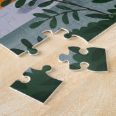 Grappige Halloween Jack-o'-lantaarns in het raam Legpuzzel (Zijkant)