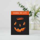 Grappige Halloween Jack-o'-lantern Ansichtkaart Briefkaart (Staand voorkant)