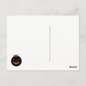 Grappige Halloween Jack-o'-lantern Ansichtkaart Briefkaart (Achterkant)