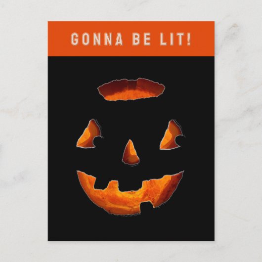 Grappige Halloween Jack-o'-lantern Ansichtkaart Briefkaart (Voorkant)