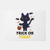 Grappige Halloween kat kostuum Halloween cadeau Deurmat (Voorkant)