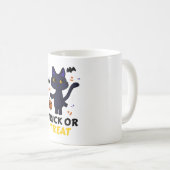 Grappige Halloween kat kostuum Halloween cadeau Koffiemok (Voorkant rechts)