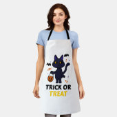 Grappige Halloween kat kostuum Halloween cadeau Schort (Gedragen)