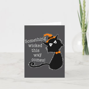 Grappige Halloween Kat - Shakespeare Macbeth Citaa Kaart