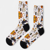 Grappige Halloween Katten Sokken (Links)