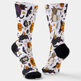 Grappige Halloween Katten Sokken  