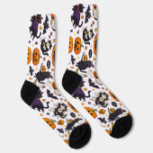 Grappige Halloween Katten Sokken (Rechts)