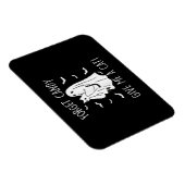 Grappige Halloween Kattengeest Vergeet Snoep Geef Magneet (Rechterzijde)