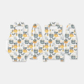 Grappige Halloween ketel en katten patroon Bedankdoosjes (Uitgevouwen)