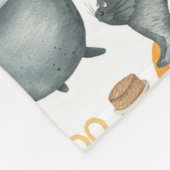 Grappige Halloween ketel en katten patroon Fleece Deken (Hoek)