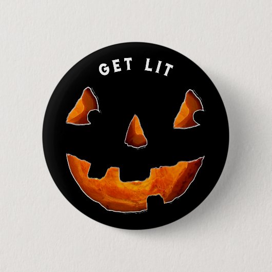Grappige Halloween-knop Ronde Button 5,7 Cm (Voorkant)