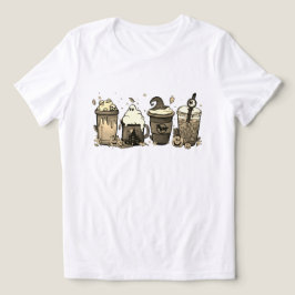 Grappige Halloween koffiebekers Tri-Blend Shirt