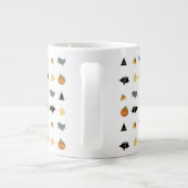 Grappige Halloween-koffiespelling Grote Koffiekop (Achterkant)