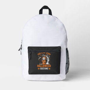 Grappige Halloween Kostuum Grim Reaper Kerkhof Des Bedrukte Rugzak