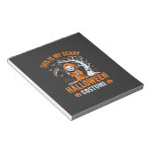 Grappige Halloween Kostuum Grim Reaper Kerkhof Des Notitieblok (Schuin)