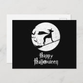 Grappige Halloween Kostuum Heks WHIPPET Hond Liefh Feestdagenkaart (Voorkant / Achterkant)