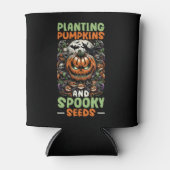 Grappige Halloween kostuum tuinieren tuinier truc Blikjeskoeler (Voorkant)