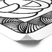 Grappige Halloween lachende pompoen kleurplaat Poster (Hoek)