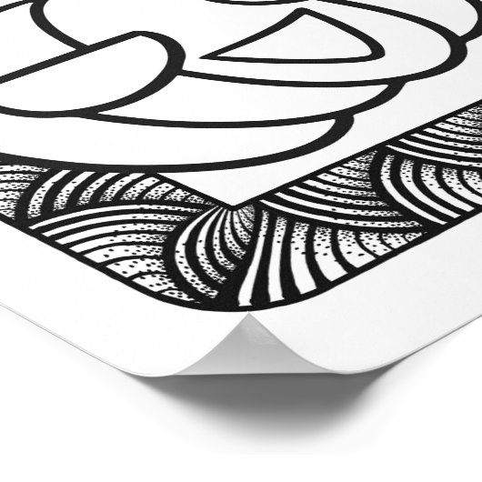 Grappige Halloween lachende pompoen kleurplaat Poster (Hoek)