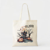 Grappige Halloween Landschappen Trick or treat Cus Tote Bag (Voorkant)