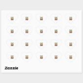 Grappige Halloween Laten we de boel kapotslaan Gra Hart Sticker (Vel)