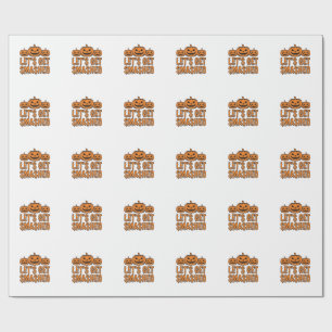 Grappige Halloween Laten we de Pompoen Vermorzelen Cadeaupapier