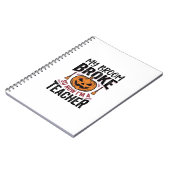Grappige Halloween Leraar Bezem Gebroken Vector On Notitieboek (Linkerzijde)