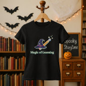 Grappige Halloween Leraar Gift Magie van het Leren T-shirt