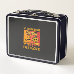 Grappige Halloween Leraar Mijn Bezem Brak Heks Ont