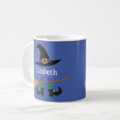 Grappige Halloween Leuke Heks Custom Koffiemok (Voorkant links)