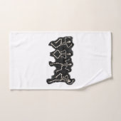 Grappige Halloween Lover Dans met het Skelet Bad Handdoek (Handdoek)