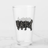 Grappige Halloween Lover Dans met het Skelet Glas (Achterkant)