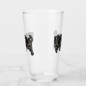 Grappige Halloween Lover Dans met het Skelet Glas (Links)