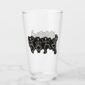 Grappige Halloween Lover Dans met het Skelet Glas (Voorkant)