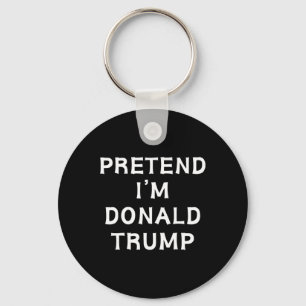 Grappige Halloween Lui Kostuum Doe alsof ik Donald Sleutelhanger