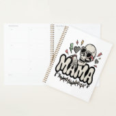 Grappige Halloween mama cool skelet Planner (Display)