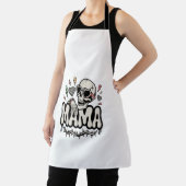 Grappige Halloween mama cool skelet Schort (Insitu)