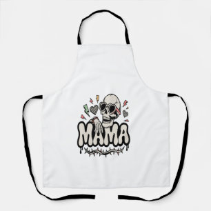 Grappige Halloween mama cool skelet Schort