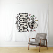 Grappige Halloween Mama Cool Skull Wandkleed (In Situ (horizontaal))
