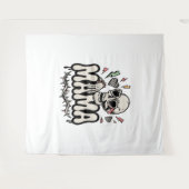 Grappige Halloween Mama Cool Skull Wandkleed (Voorkant (horizontaal))
