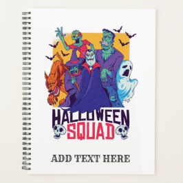 Grappige Halloween Monsters Squad Dracula Zombie Planner