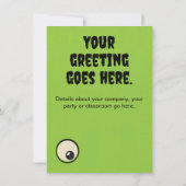 Grappige Halloween Mummy Kaart of Uitnodiging (Achterkant)