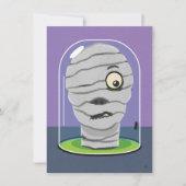 Grappige Halloween Mummy Kaart of Uitnodiging (Voorkant)