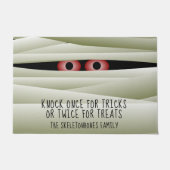 Grappige Halloween Mummy Monster Ogen Deurmat (Voorkant)