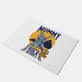 Grappige Halloween Mummy Rock and Roll Monster Muz Deurmat (Schuin)