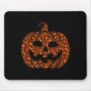 Grappige Halloween-muzieknoot Musicus Jack O Lante Muismat