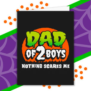 Grappige Halloween Niets Maakt Me Bang Papa van 2 Kaart