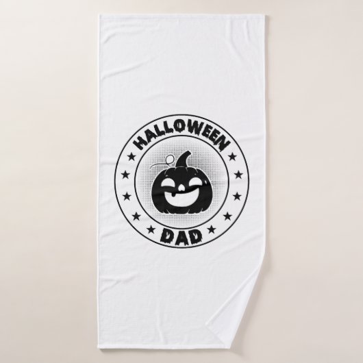 Grappige Halloween Pap Halloween Pumpkin Badhanddoek (Badhanddoek)